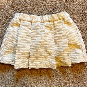 Designer Kate Spade Gold Skirt with Built in Bloomer - New with Tags